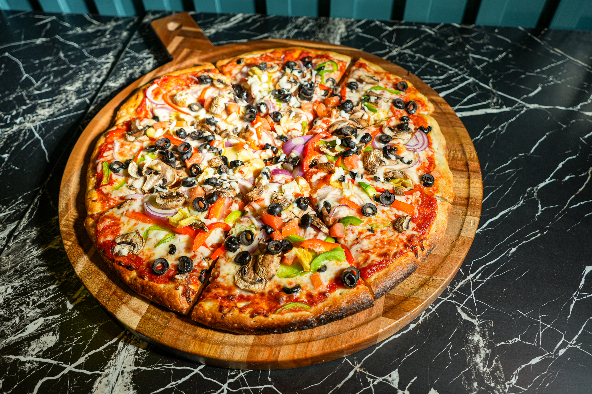 Specialty pizza from Spices and Slices